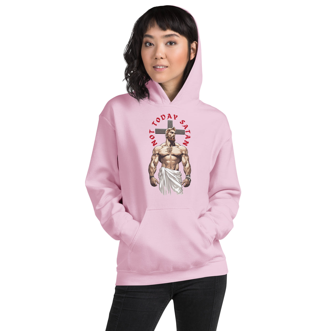 "Not Today Satan" Unisex Hoodie 3