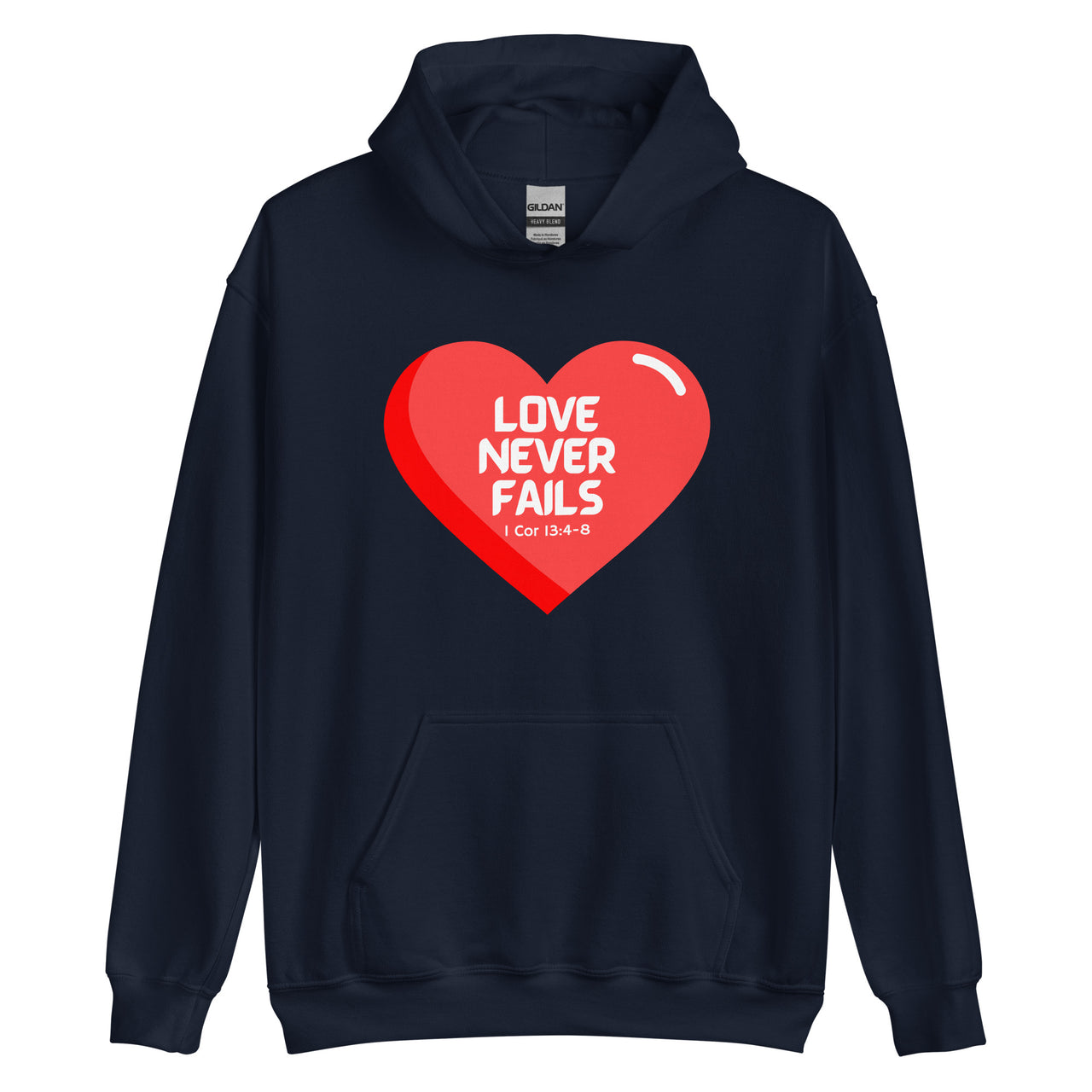 "Love Never Fails" Unisex Hoodie 14