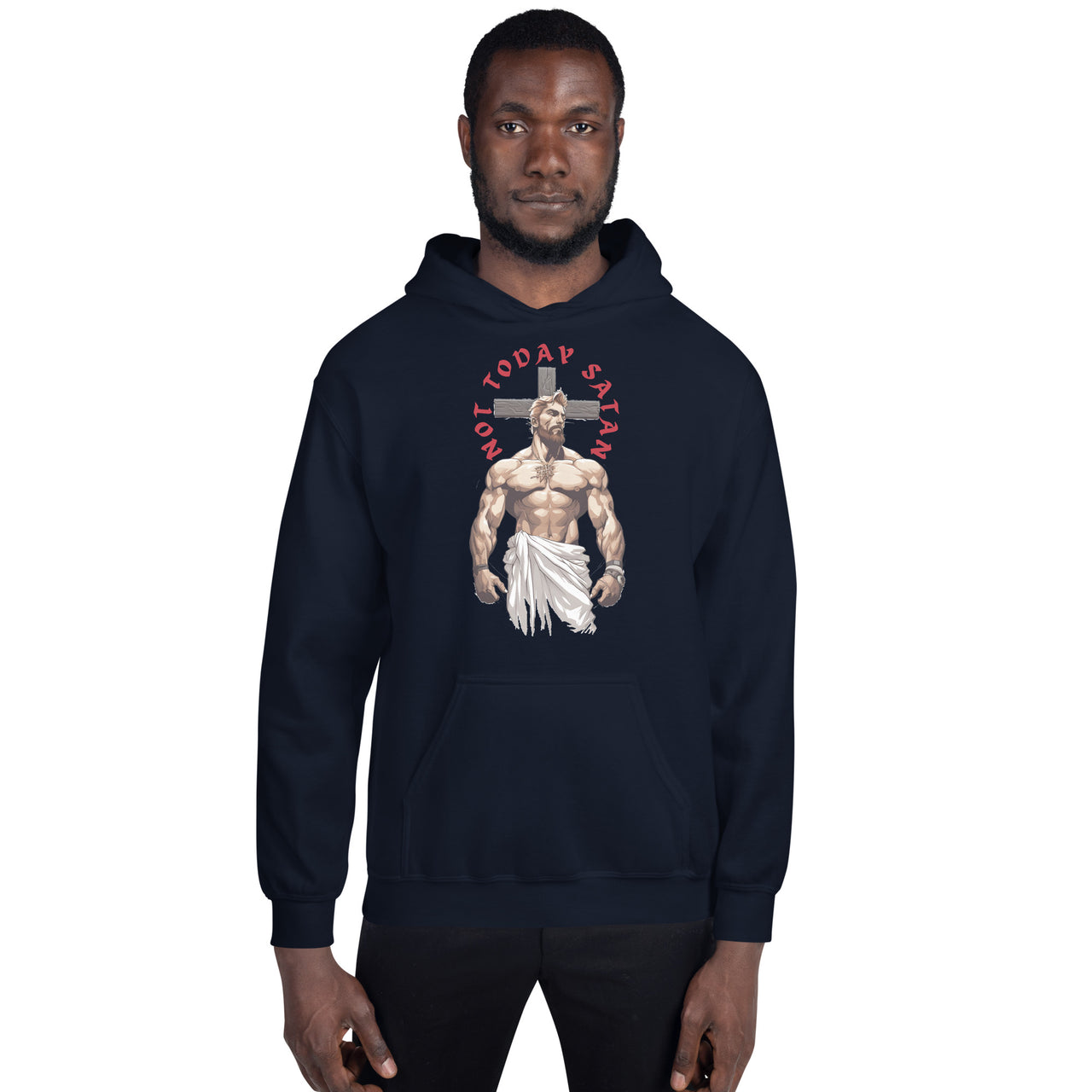 "Not Today Satan" Unisex Hoodie 3