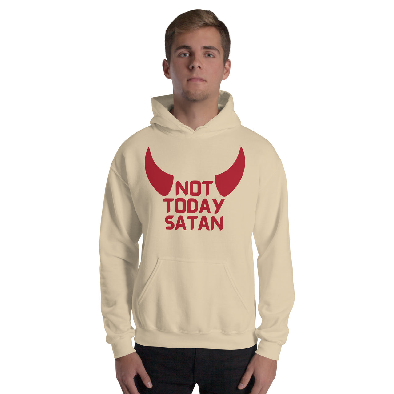 "Not Today Satan" Unisex Hoodie 5