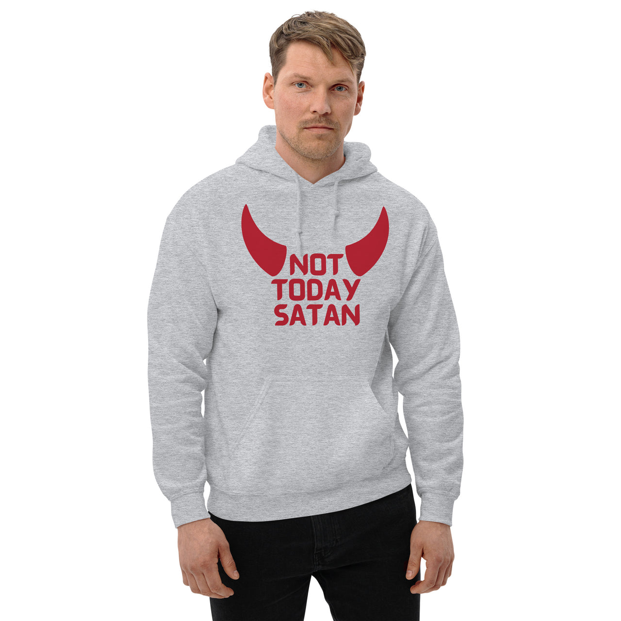"Not Today Satan" Unisex Hoodie 5