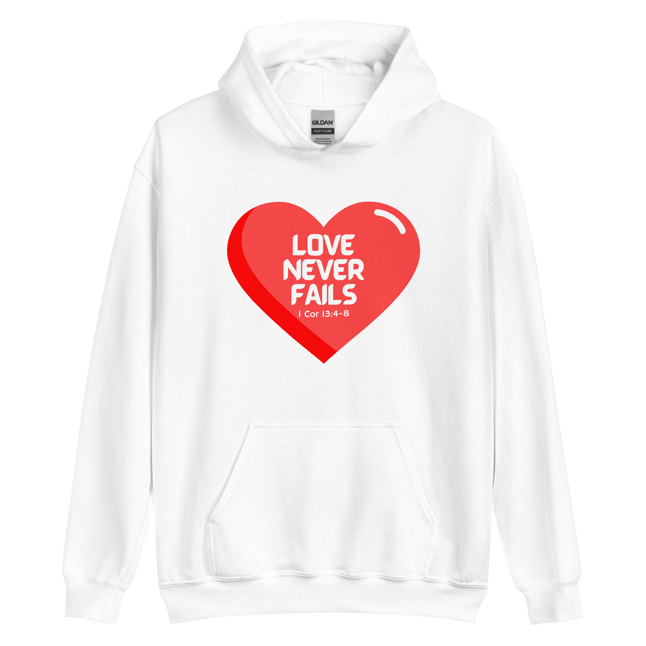 "Love Never Fails" Unisex Hoodie 14