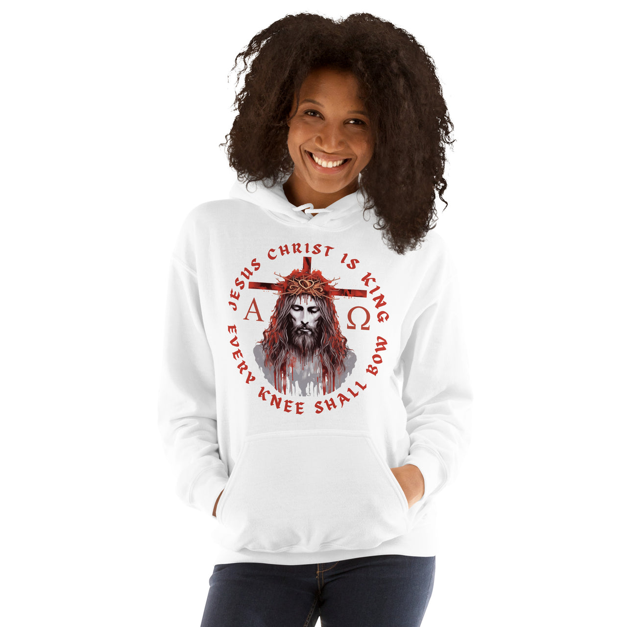 "Every Knee Shall Bow" Unisex Hoodie 5