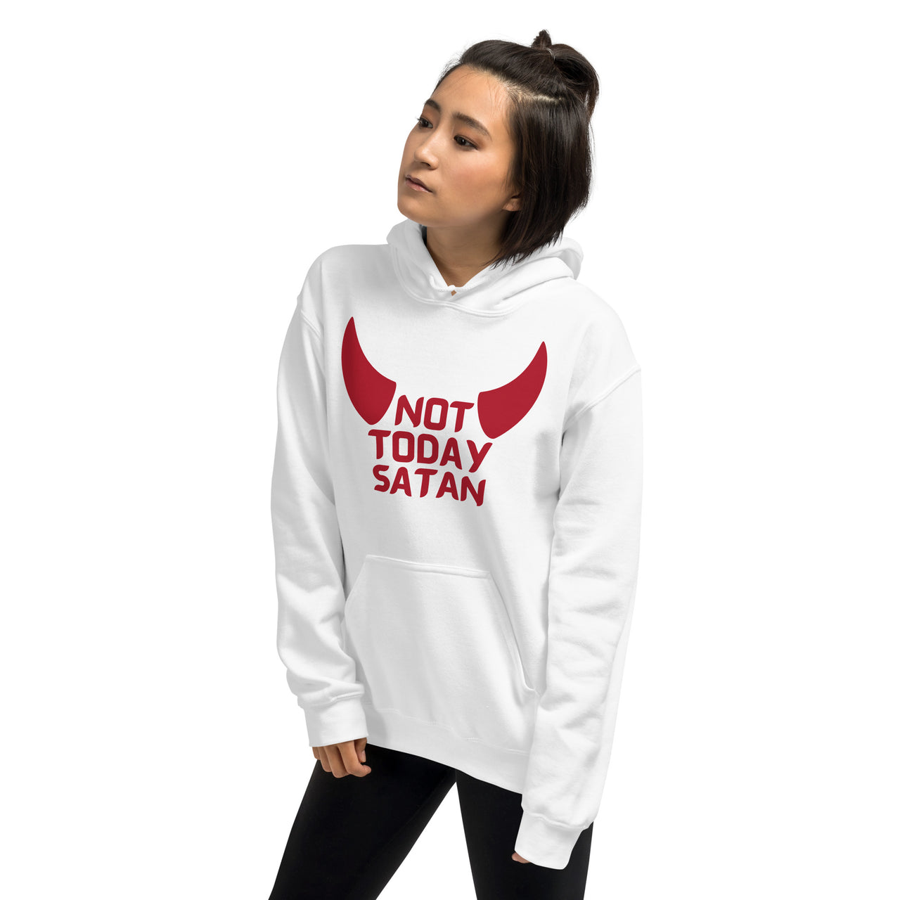 "Not Today Satan" Unisex Hoodie 5