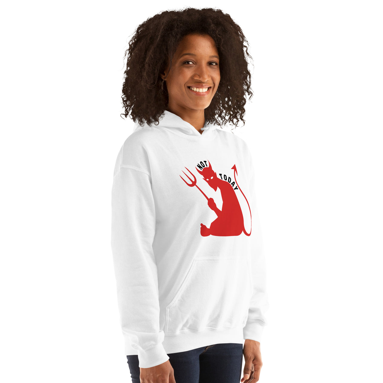 "Not Today Satan" Unisex Hoodie 10