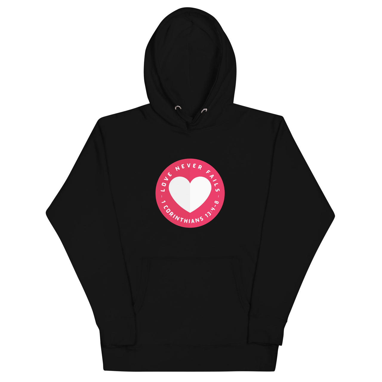 "Love Never Fails" Unisex Premium Hoodie 16