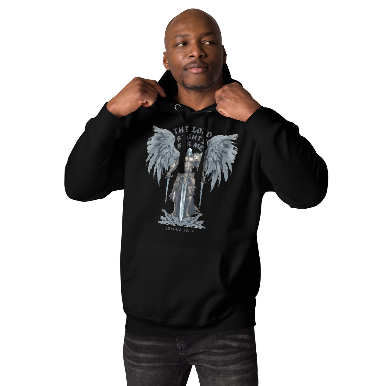“The Lord Fights for Me” Unisex Premium Hoodie 4