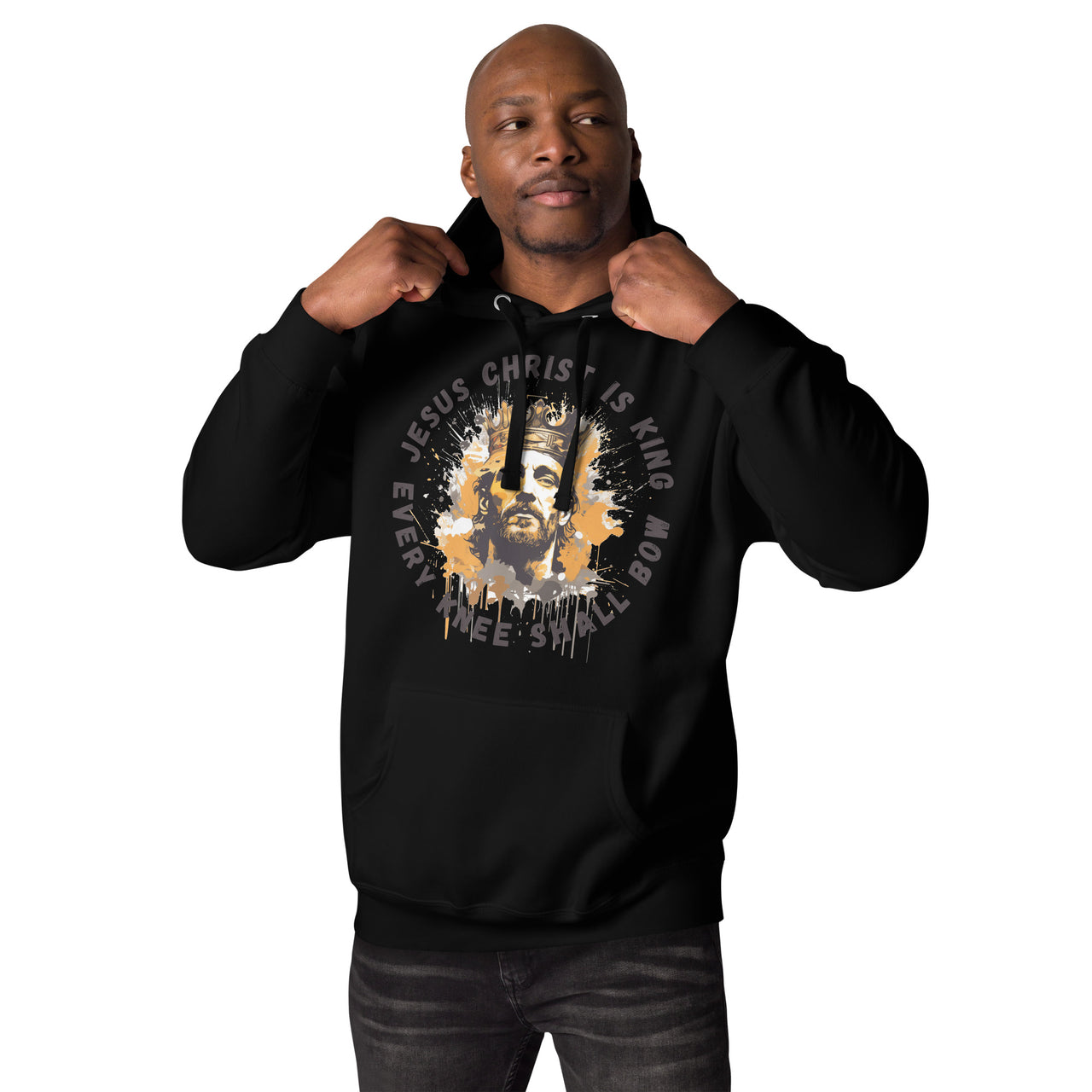 "Every Knee Shall Bow" Unisex Premium Hoodie 4