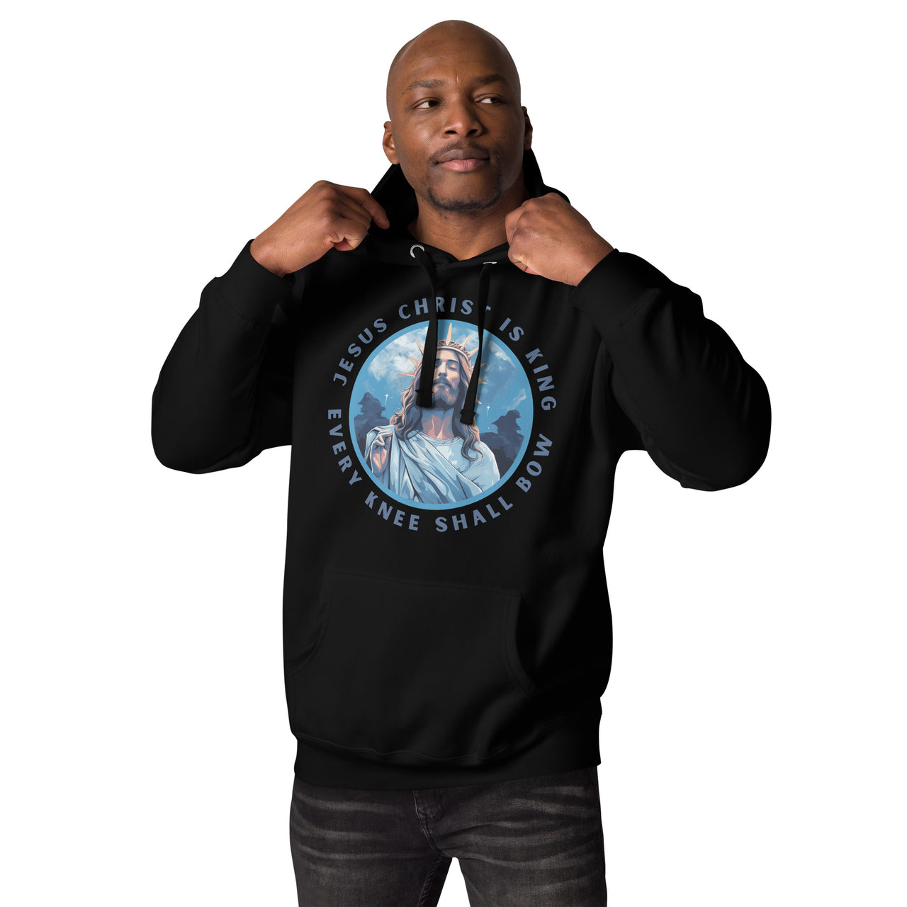 "Every Knee Shall Bow" Unisex Premium Hoodie 1