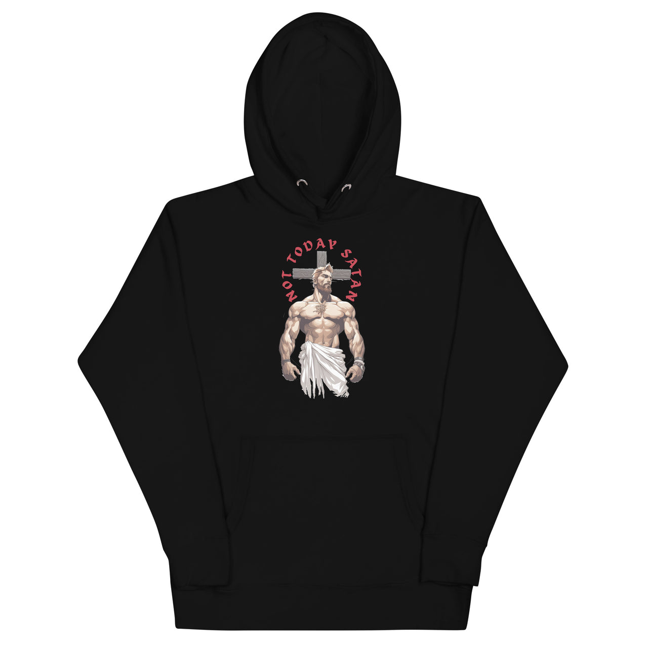 "Not Today Satan" Unisex Premium Hoodie 3