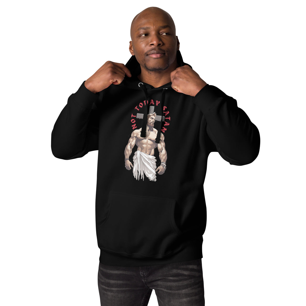 "Not Today Satan" Unisex Premium Hoodie 3