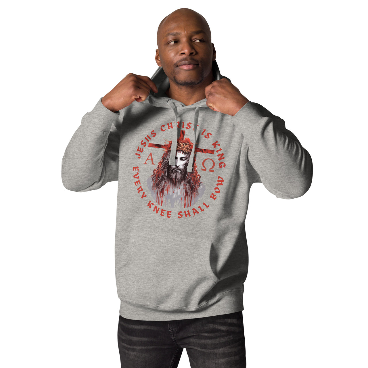 "Every Knee Shall Bow" Unisex Premium Hoodie 5