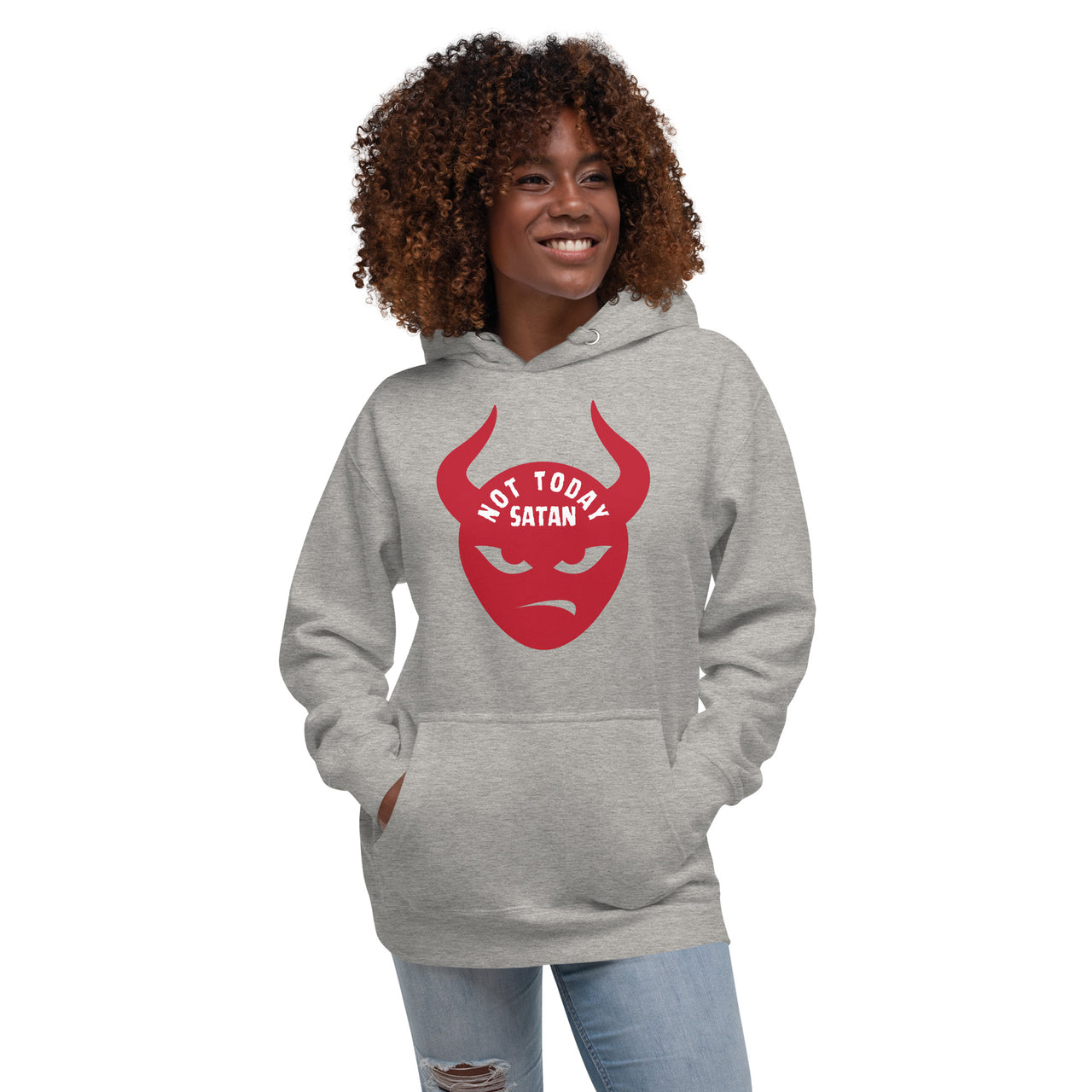 "Not Today Satan" Unisex Premium Hoodie 2