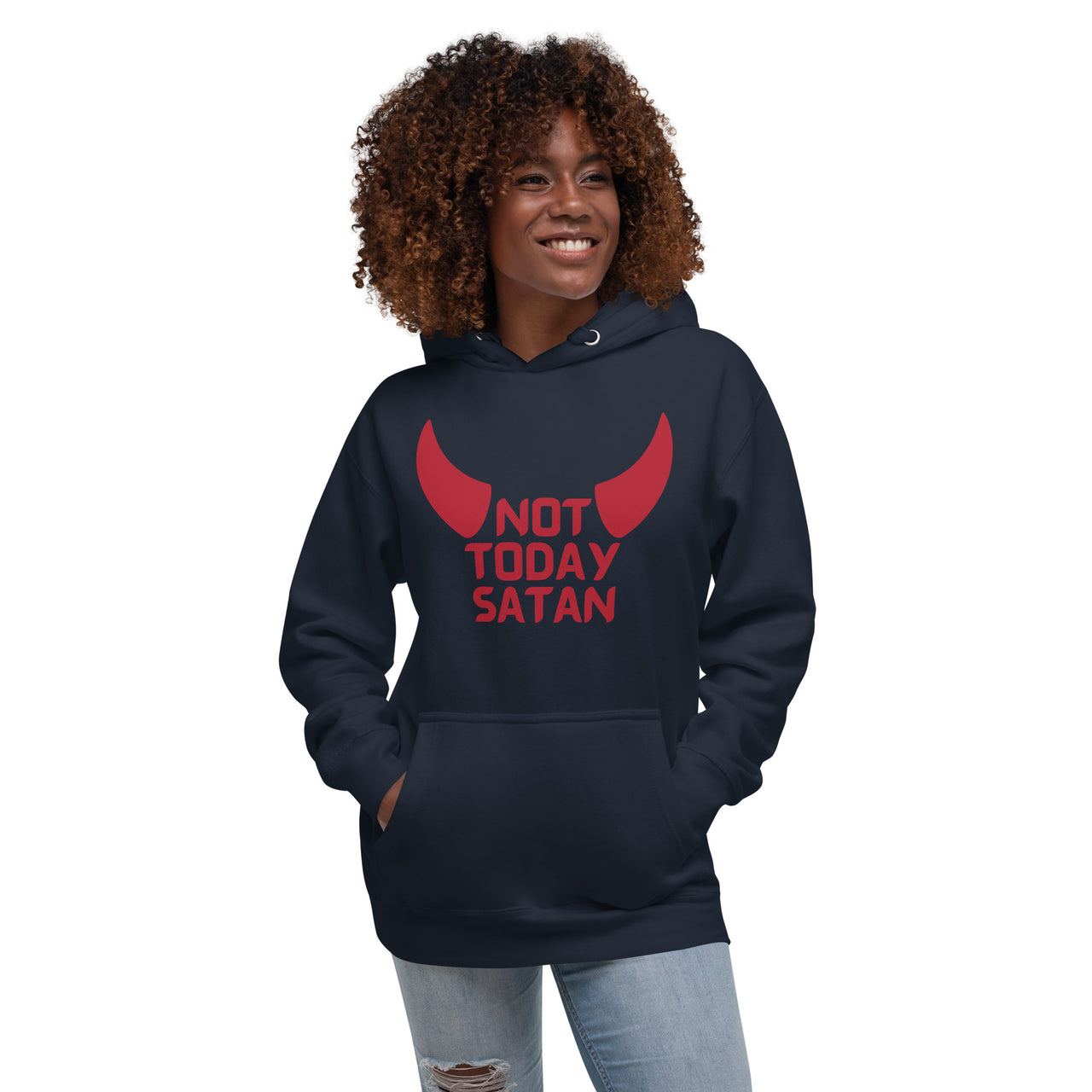 "Not Today Satan" Unisex Premium Hoodie 5