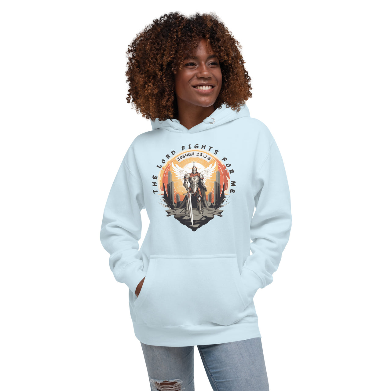 “The Lord Fights for Me” Unisex Premium Hoodie 5