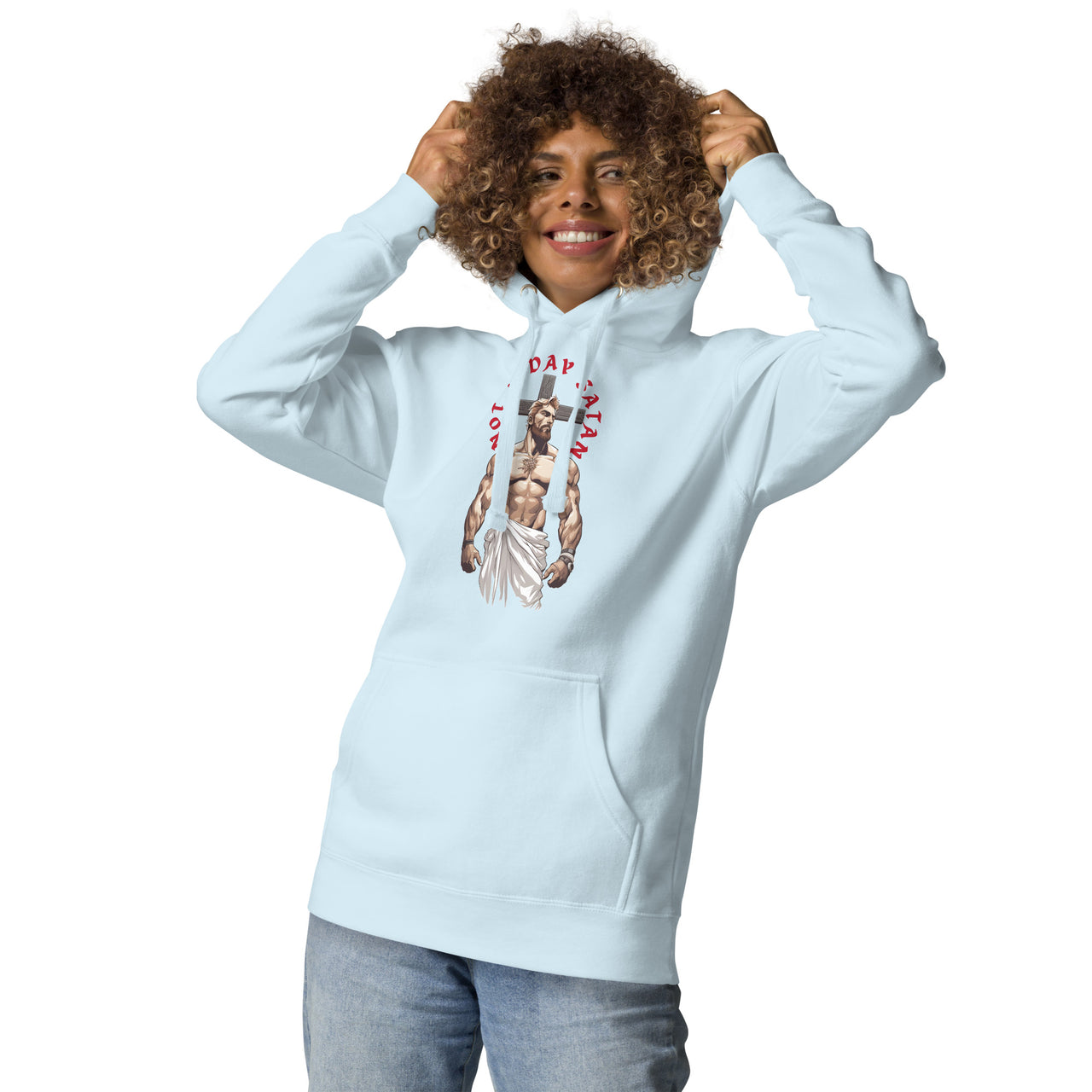 "Not Today Satan" Unisex Premium Hoodie 3