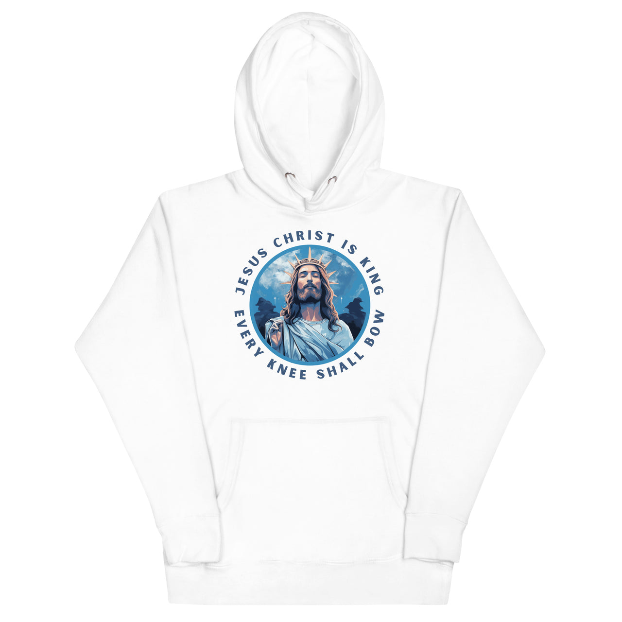 "Every Knee Shall Bow" Unisex Premium Hoodie 1