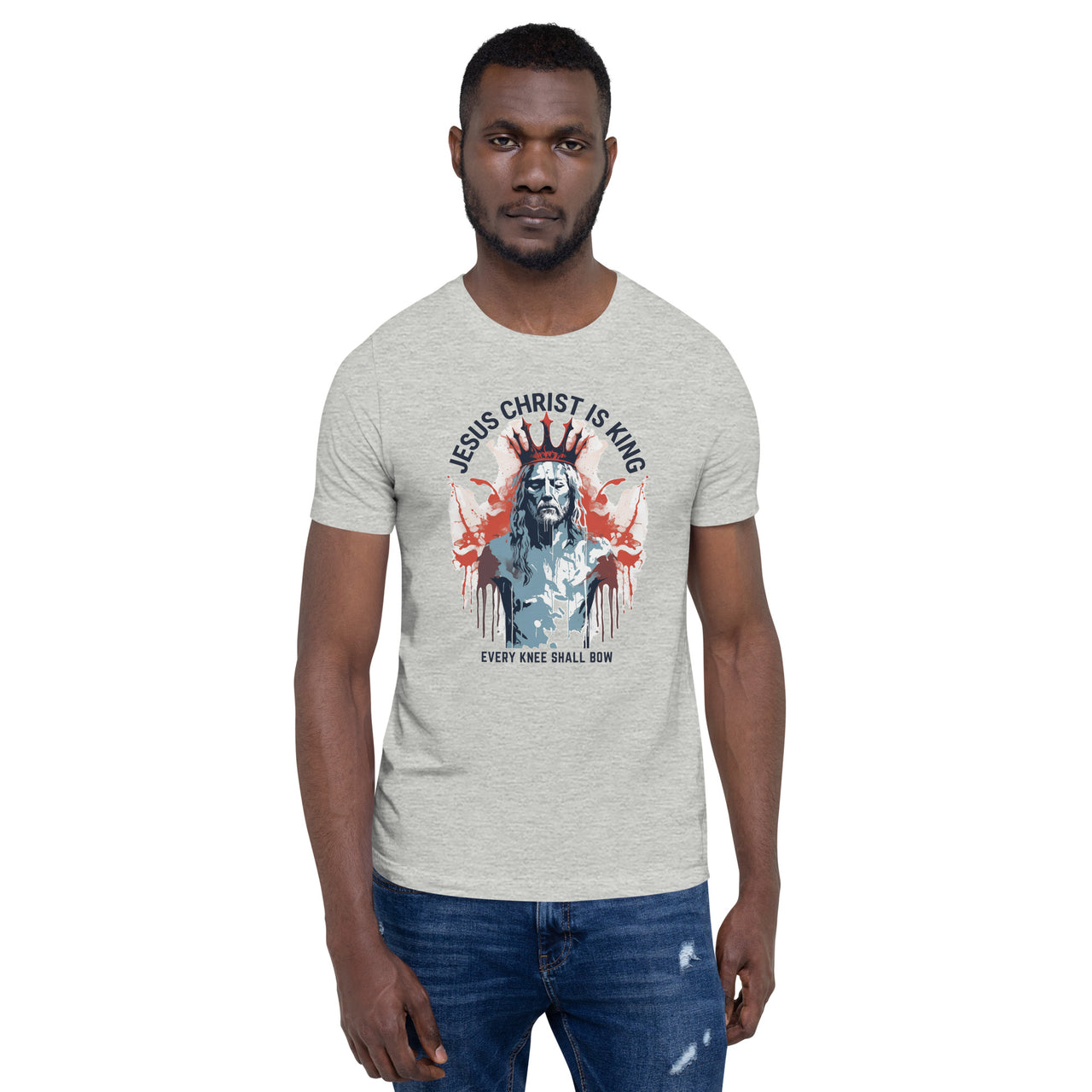 "Every Knee Shall Bow" Unisex Staple T-Shirt 6