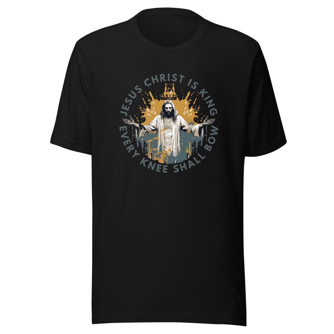 "Every Knee Shall Bow" Unisex Staple T-Shirt 3