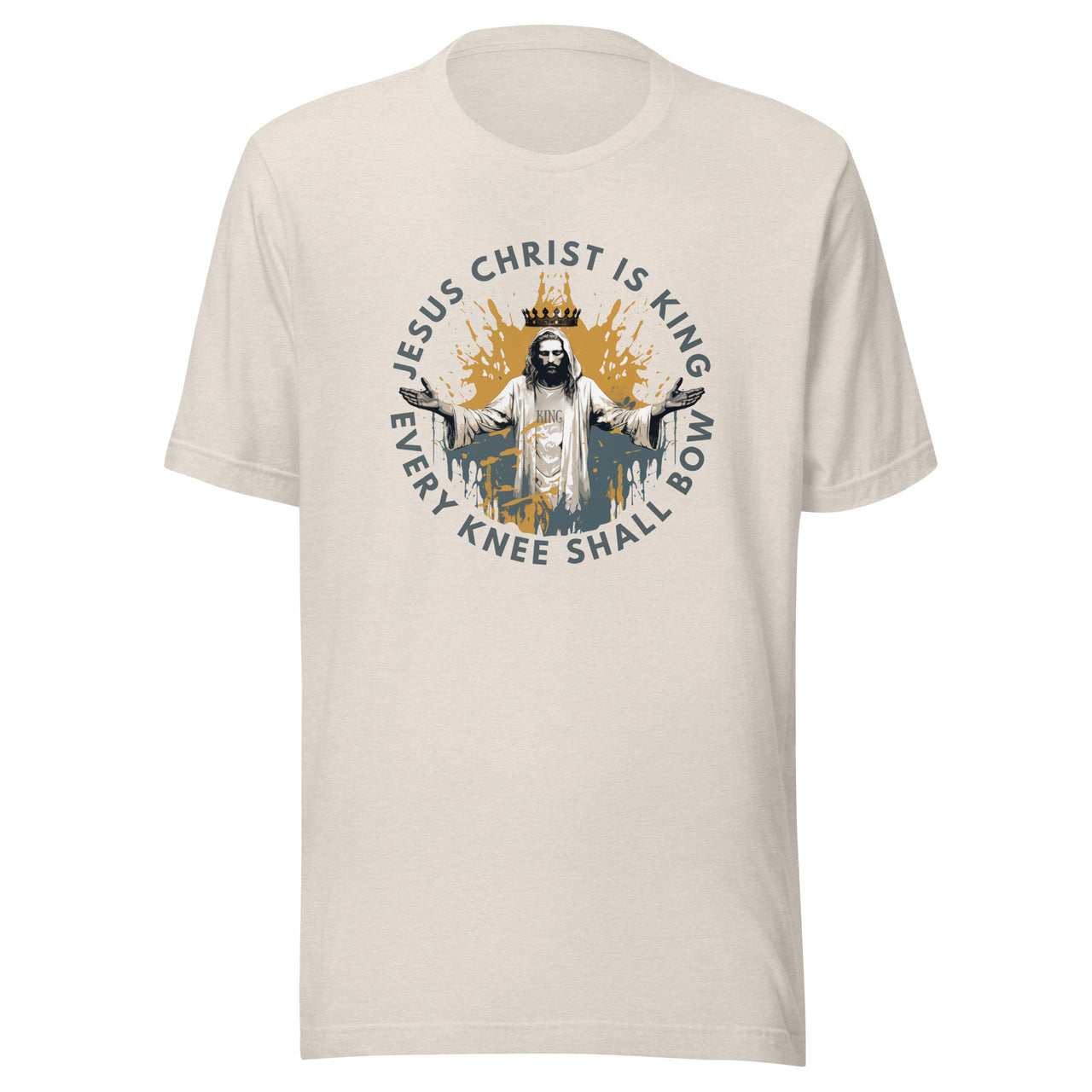 "Every Knee Shall Bow" Unisex Staple T-Shirt 3