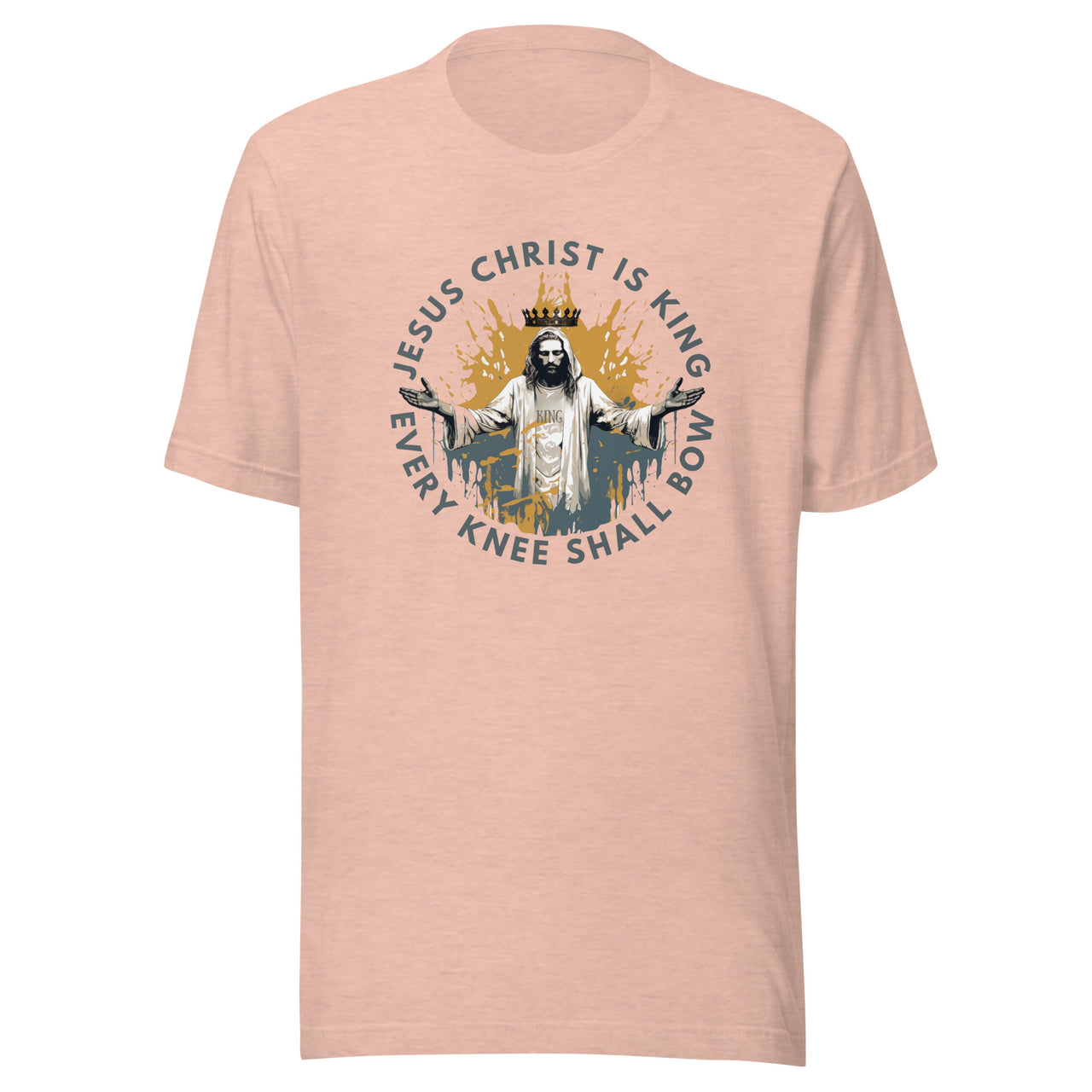 "Every Knee Shall Bow" Unisex Staple T-Shirt 3