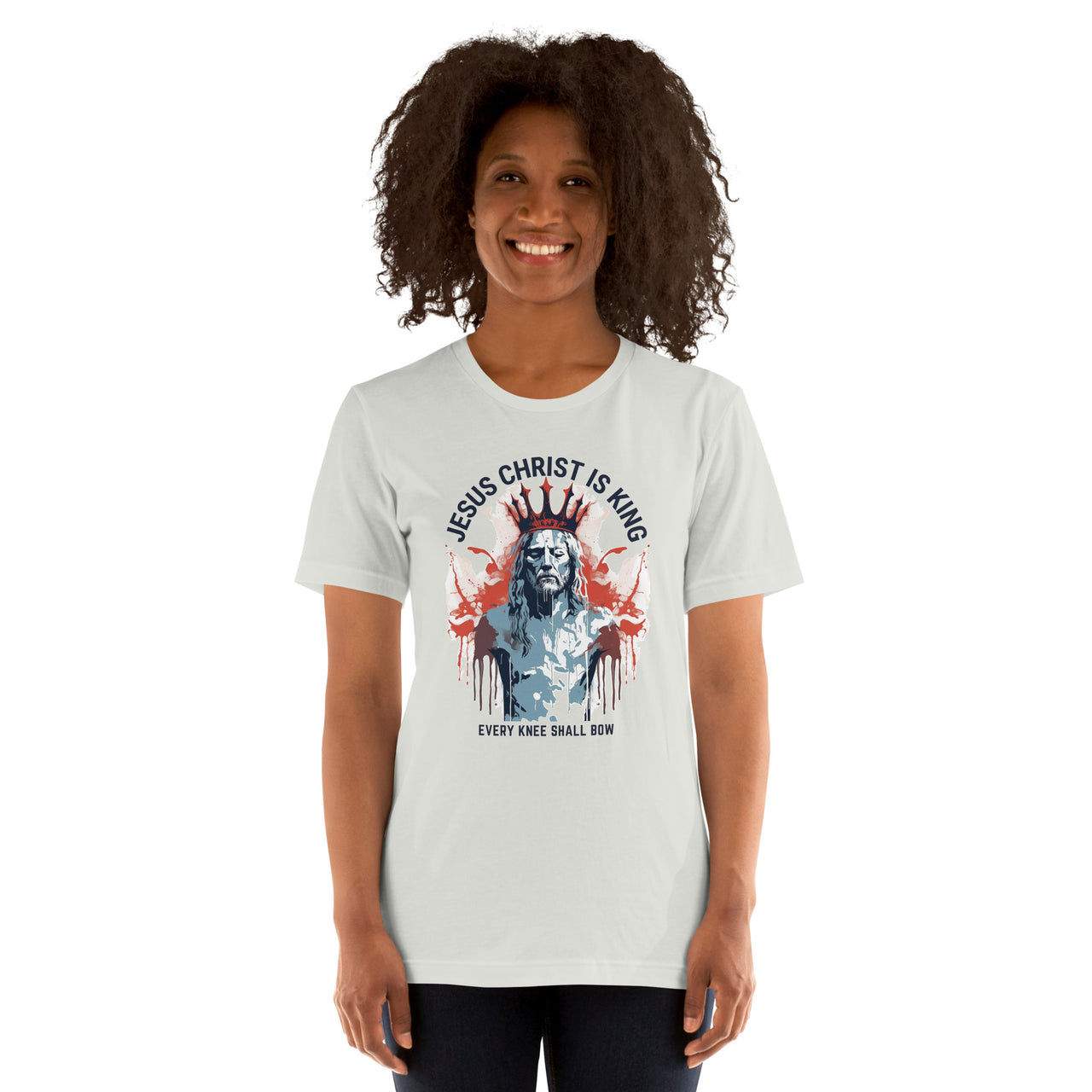 "Every Knee Shall Bow" Unisex Staple T-Shirt 6