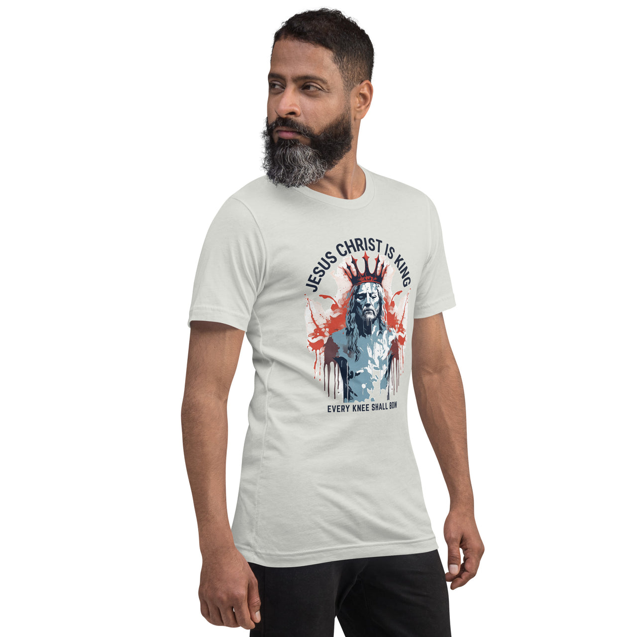 "Every Knee Shall Bow" Unisex Staple T-Shirt 6