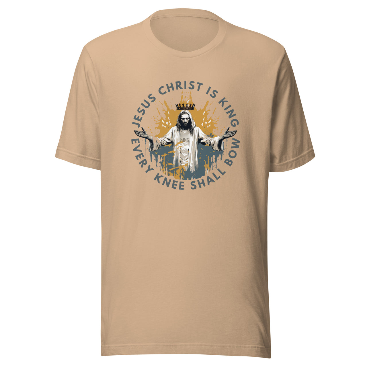 "Every Knee Shall Bow" Unisex Staple T-Shirt 3