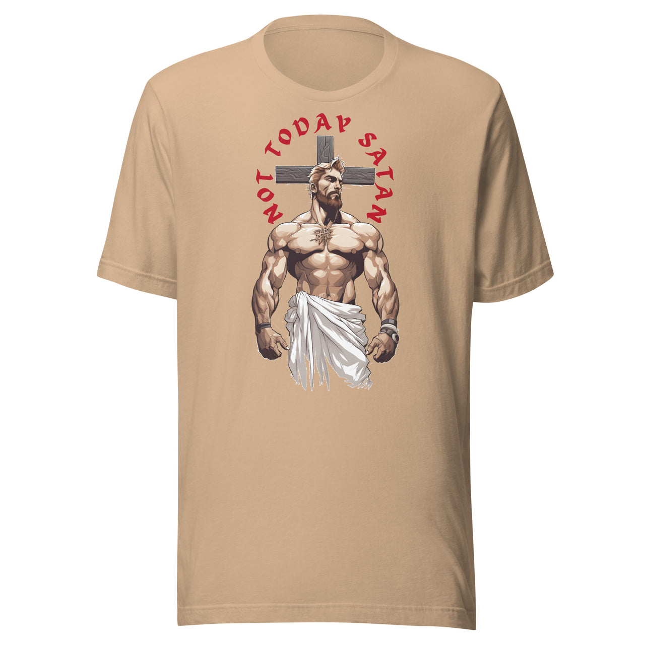 "Not Today Satan" Unisex Staple T-Shirt 3