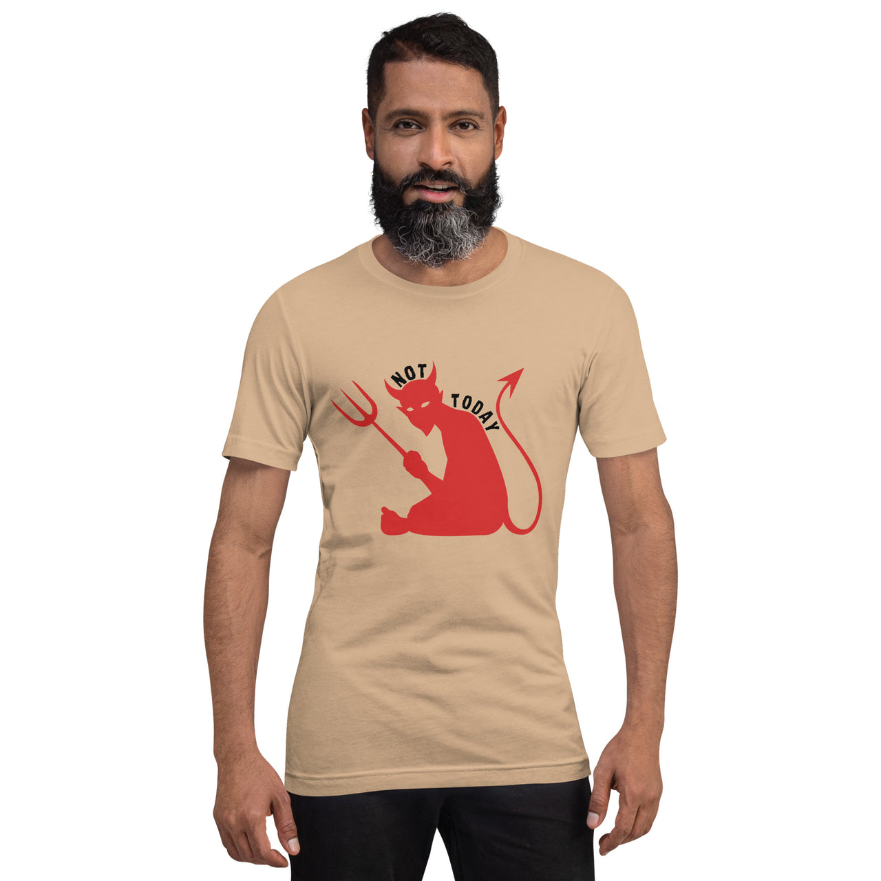 "Not Today Satan" Unisex Staple T-Shirt 10