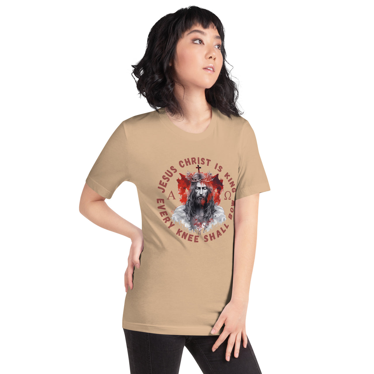 "Every Knee Shall Bow" Unisex Staple T-Shirt 2