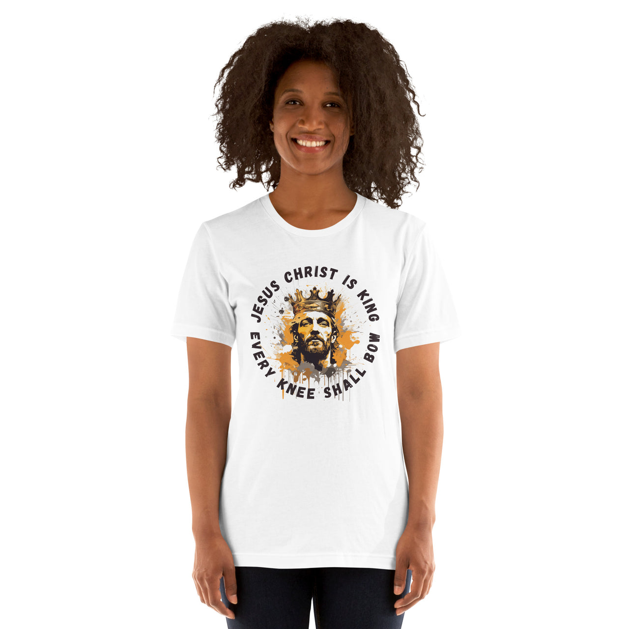 "Every Knee Shall Bow" Unisex Staple T-Shirt 4