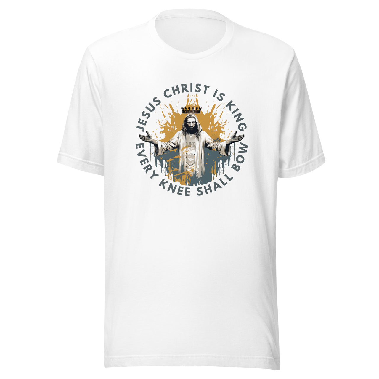 "Every Knee Shall Bow" Unisex Staple T-Shirt 3