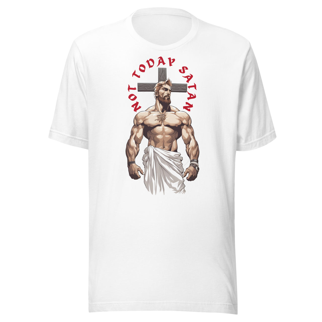 "Not Today Satan" Unisex Staple T-Shirt 3