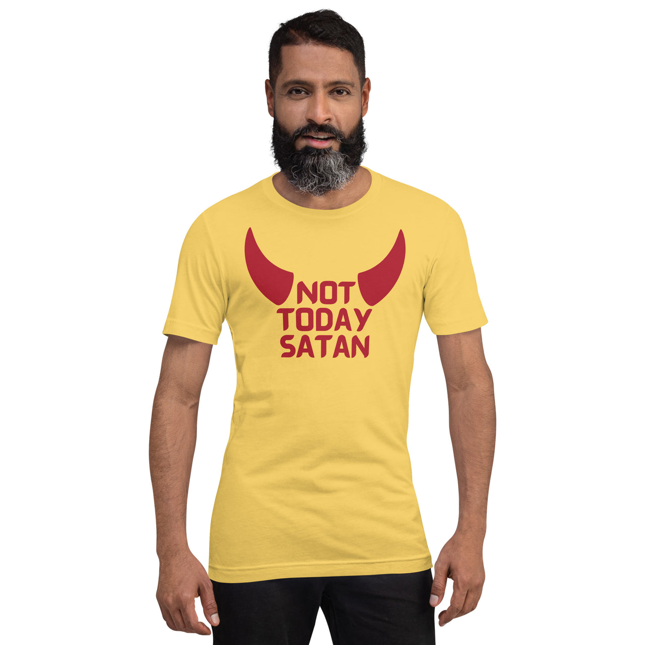 "Not Today Satan" Unisex Staple T-Shirt 5