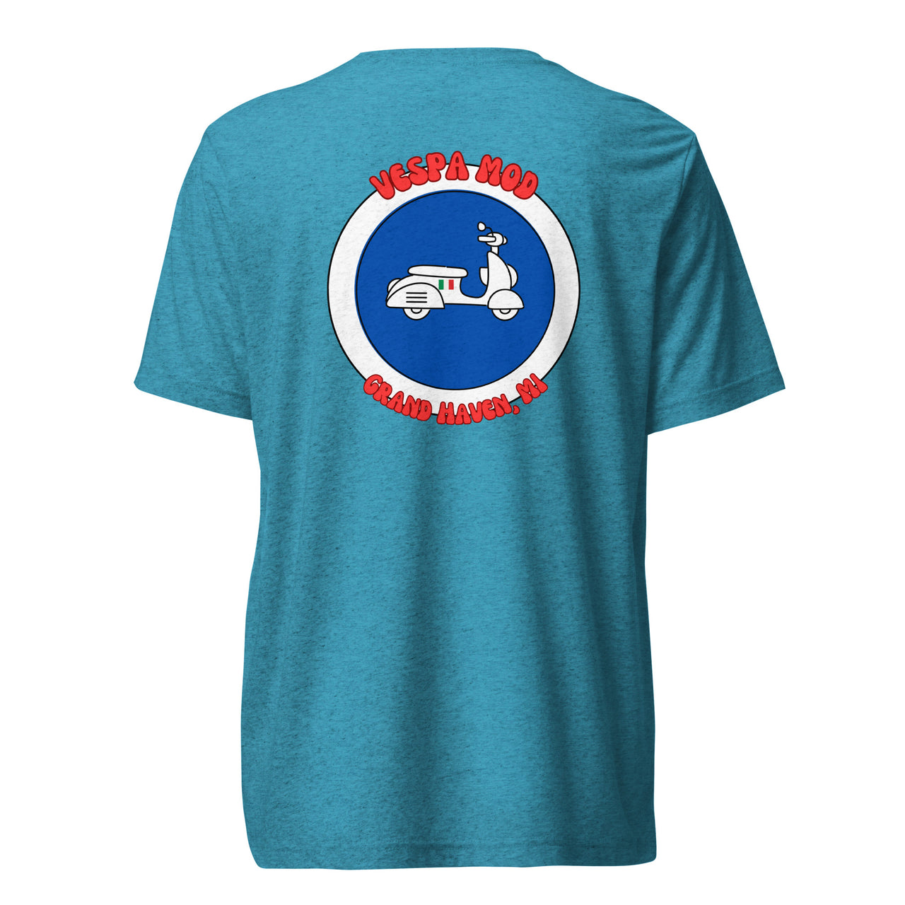 "Vespa Mod Grand Haven" Unisex Tri-blend T-shirt