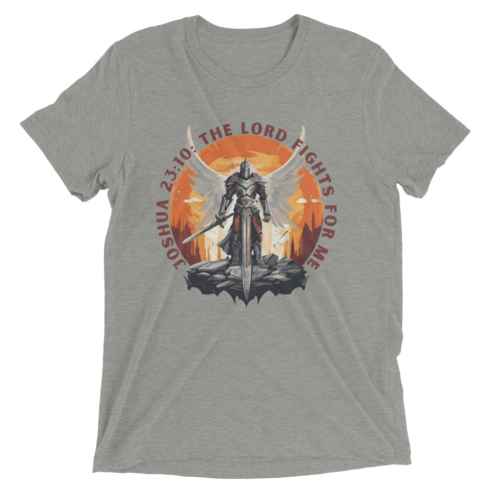 “The Lord Fights for Me” Unisex Tri-Blend T-Shirt 2