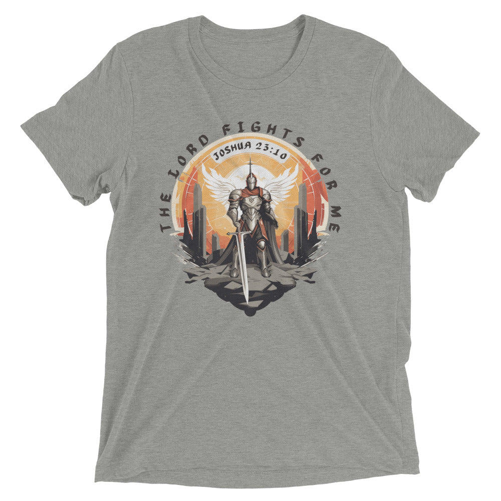 “The Lord Fights for Me” Unisex Tri-Blend T-Shirt 5