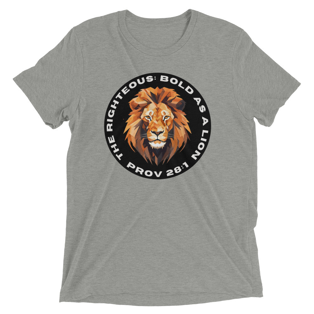 “Bold as a Lion” Unisex Tri-Blend T-Shirt 2