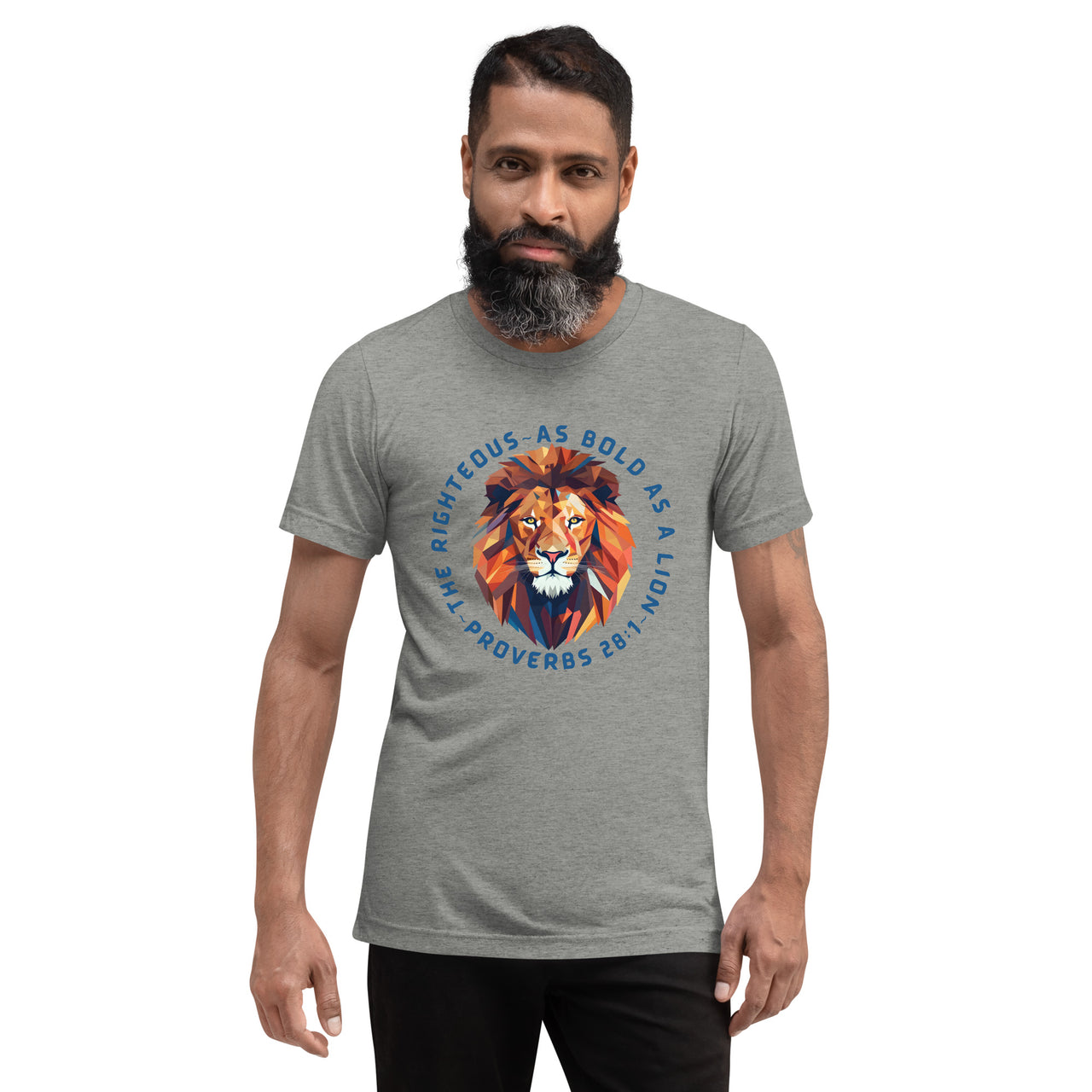 “Bold as a Lion” Unisex Tri-Blend T-Shirt 3