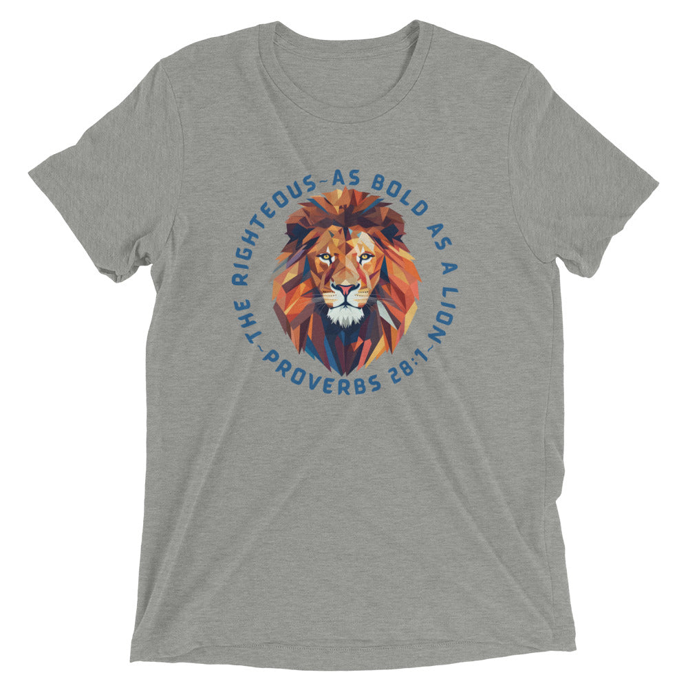 “Bold as a Lion” Unisex Tri-Blend T-Shirt 3