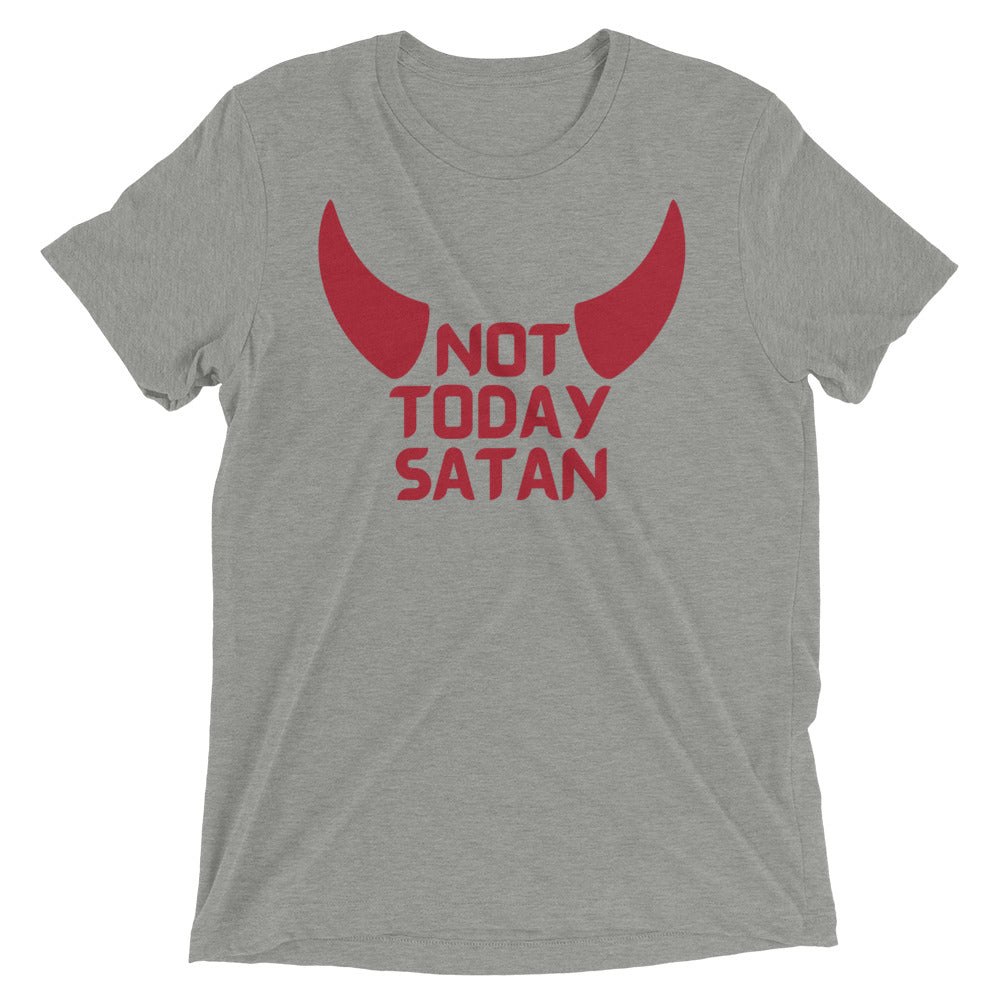 "Not Today Satan" Unisex Tri-Blend T-Shirt 5