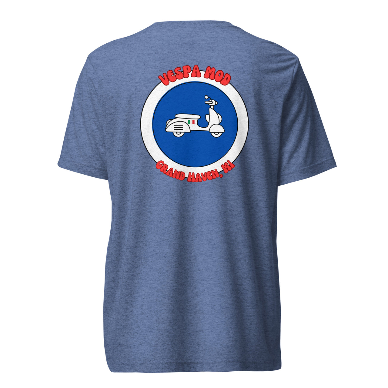 "Vespa Mod Grand Haven" Unisex Tri-blend T-shirt