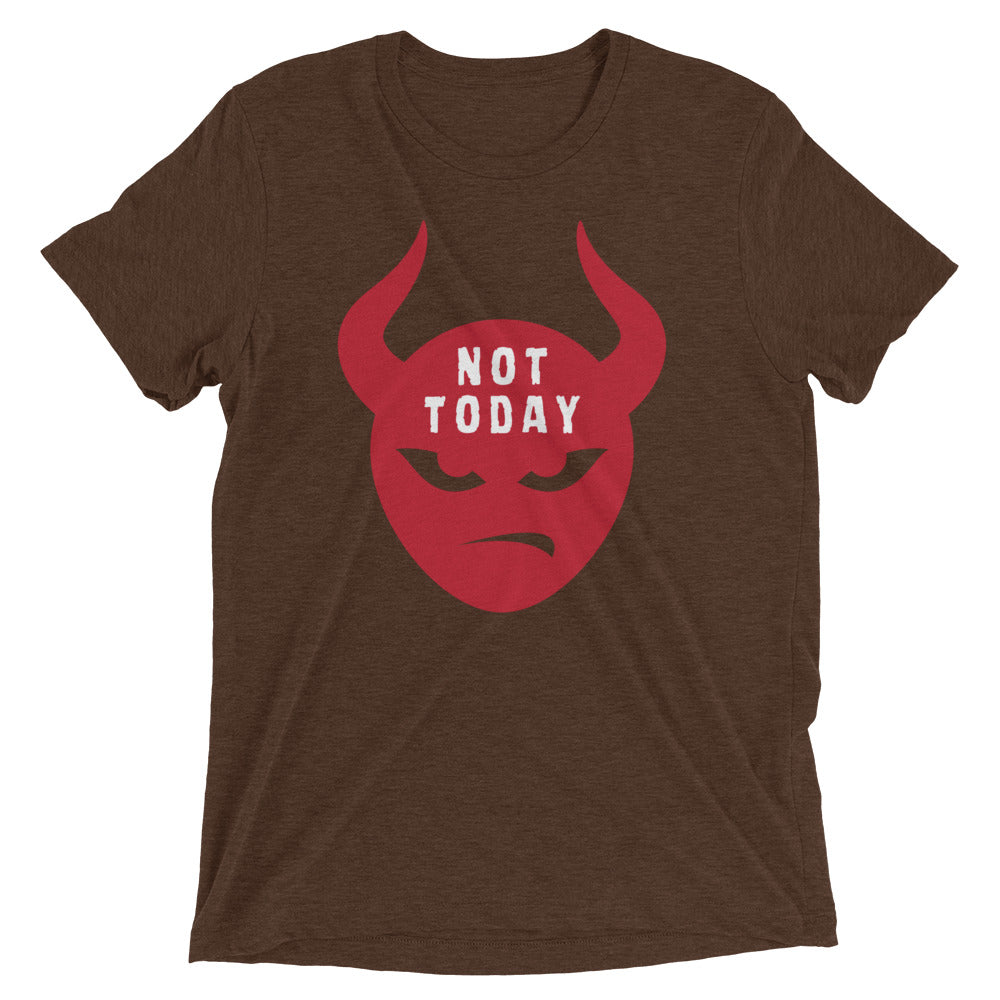 "Not Today Satan" Unisex Tri-Blend T-Shirt 9