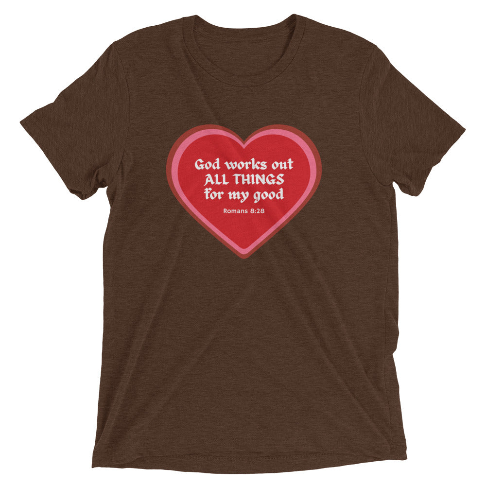 "All Things for my Good" Unisex Tri-Blend T-Shirt 4