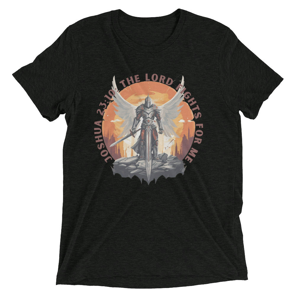 “The Lord Fights for Me” Unisex Tri-Blend T-Shirt 2