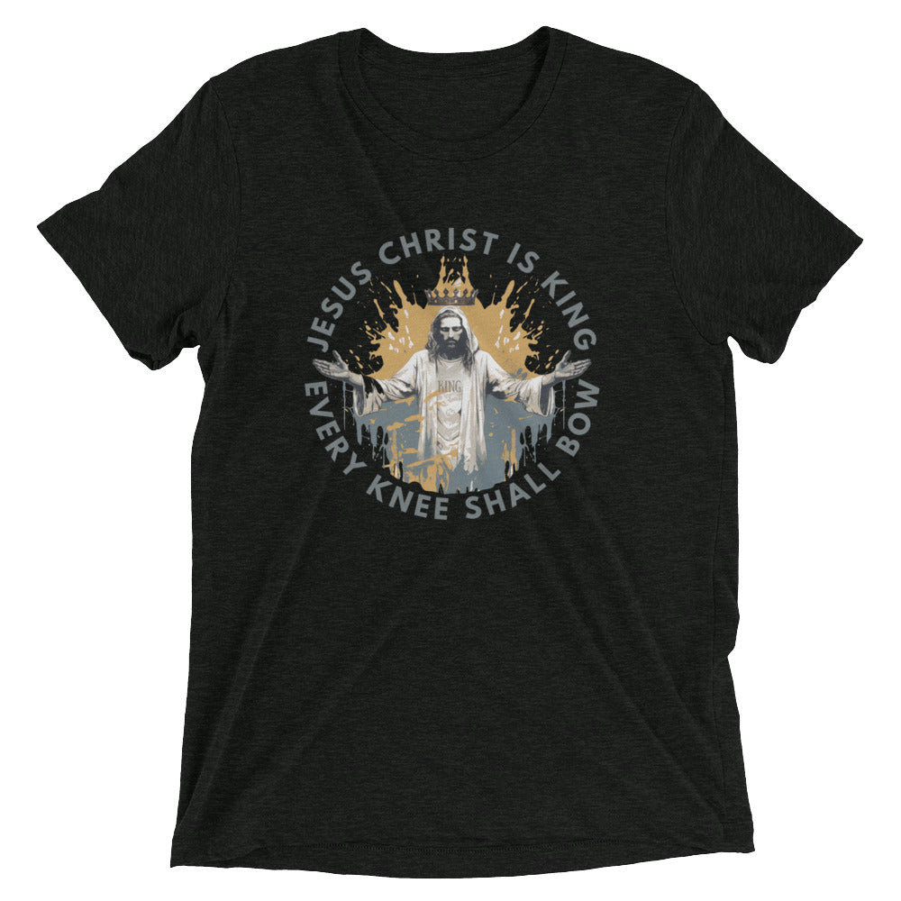"Every Knee Shall Bow" Unisex Tri-Blend T-Shirt 3