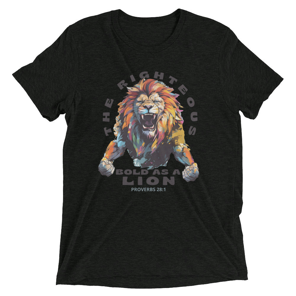 “Bold as a Lion” Unisex Tri-Blend T-Shirt 5