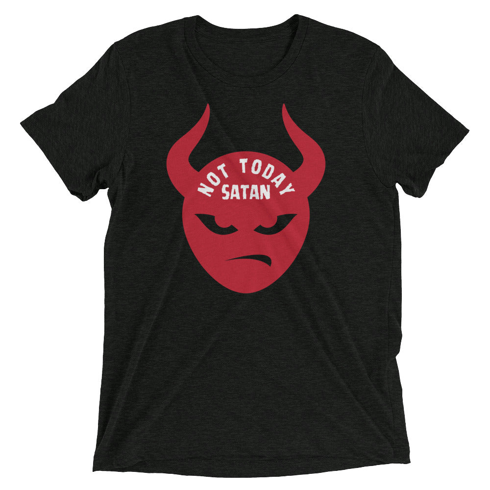 "Not Today Satan" Unisex Tri-Blend T-Shirt 2