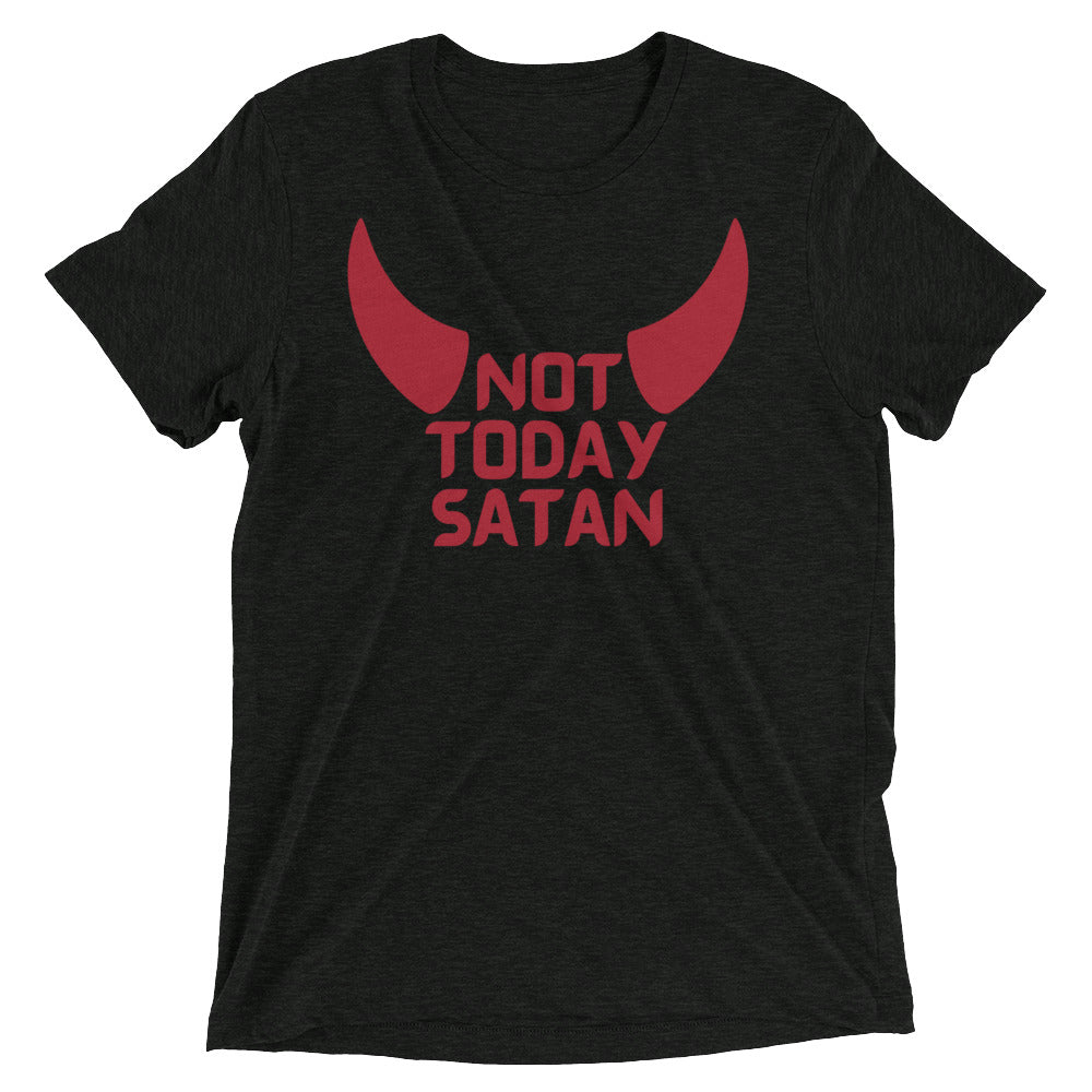"Not Today Satan" Unisex Tri-Blend T-Shirt 5